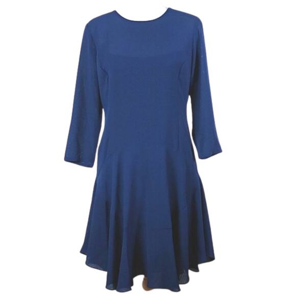 Donna Morgan Dresses & Skirts - Donna Morgan 3/4 Sleeve Drop Waist Chiffon Dress 4P